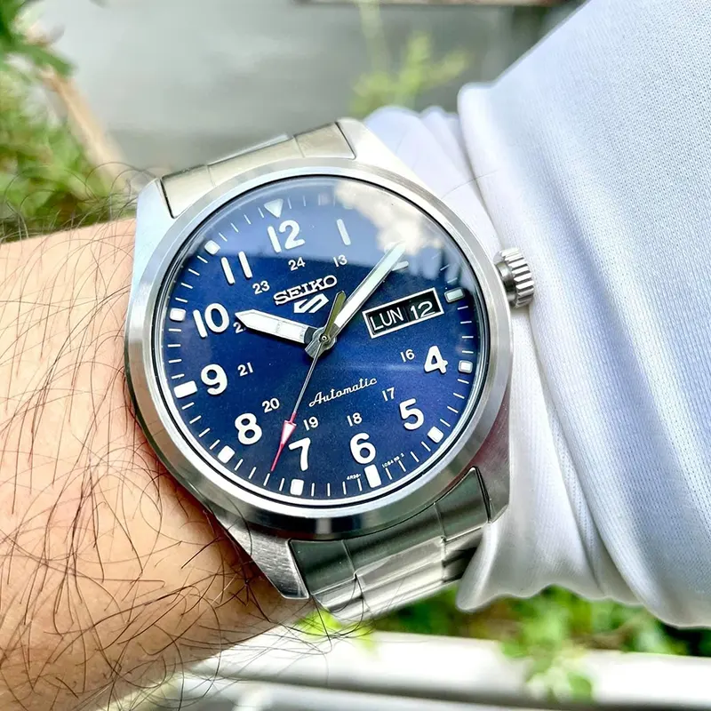 Seiko 5 Sports Field Sports Style Blue Dial Men's Watch- SRPG29K1